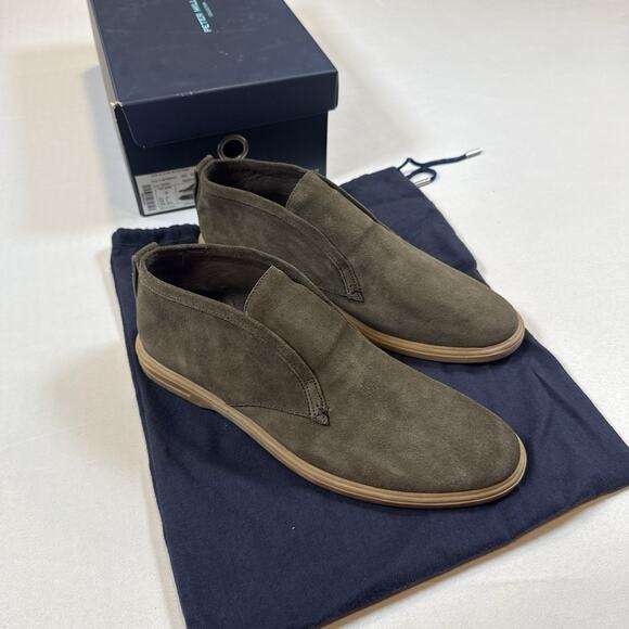 Peter Millar Men\'s Excursionist Chukka Slip On Shoes Size 9 New In Box MSRP $298